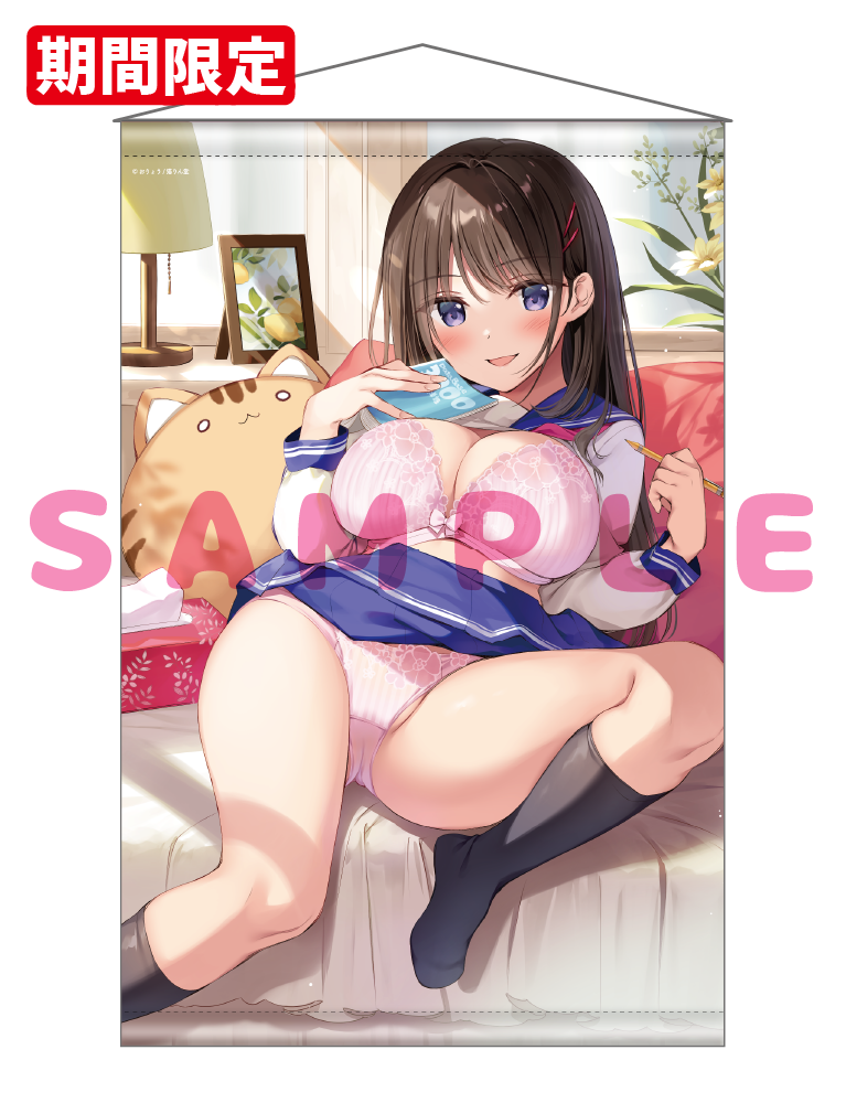 【おりょう先生　猫りん堂コレクションThanks forアンケートvol.5】Wスエードタぺストリー　26年1月16日新規グッズ　イラストA