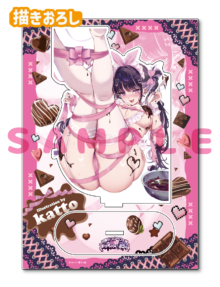 【カット　地雷系コンカフェ嬢まゆちゃんに沼る】A5アクリルフィギュア　26年3月13日新規グッズ