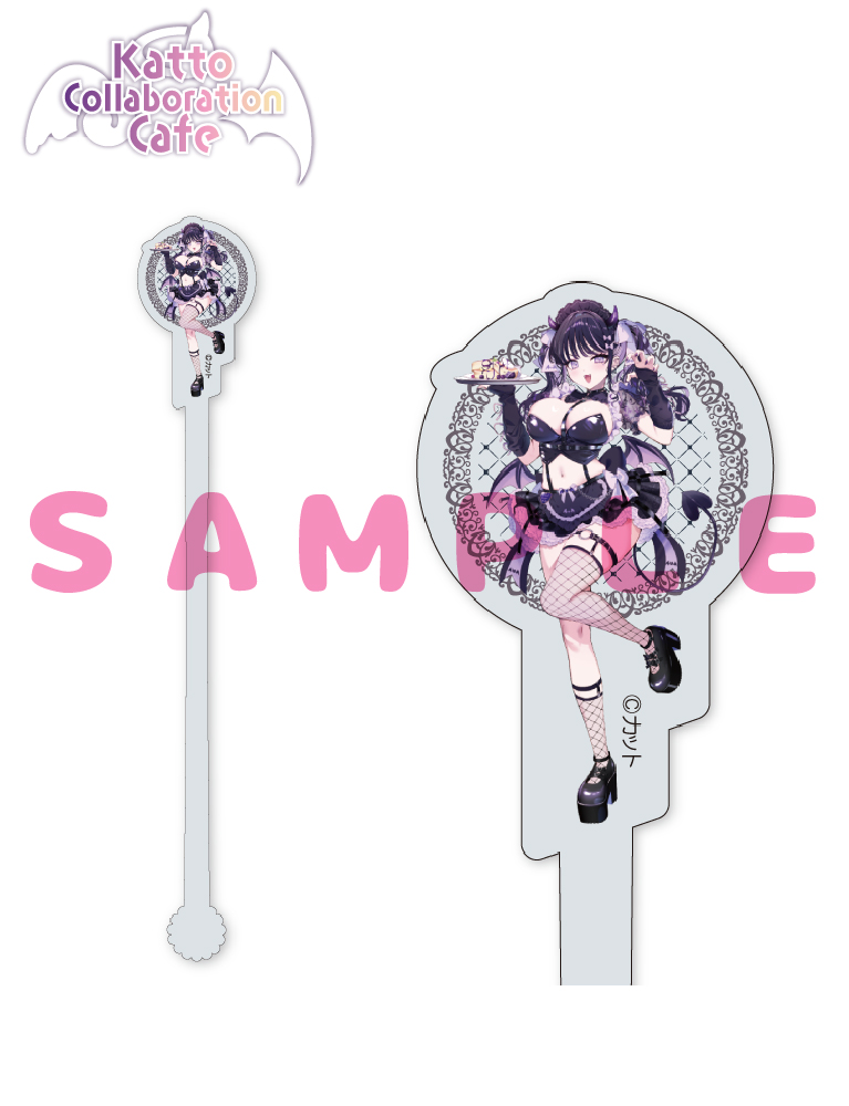 【カット　コラボレーションカフェ事後通販】コラボカフェ限定　アクリルマドラー『悪魔まゆ』　26年9月4日グッズ